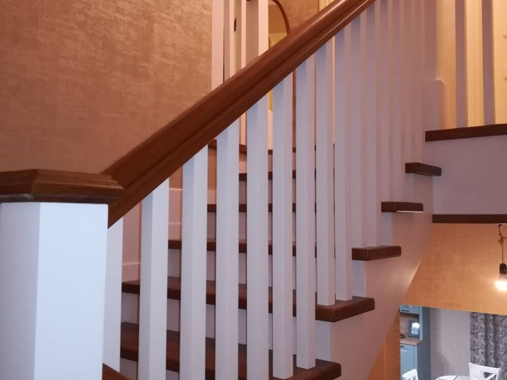 Монтаж лестницы из дерева